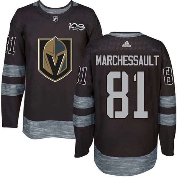 Herren Vegas Golden Knights Eishockey Trikot Jonathan Marchessault #81 1917-2017 100th Anniversary Schwarz Authentic